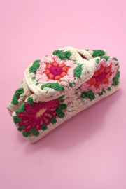 JUMBO HANDMADE CROCHET FLORAL HAIR CLAW CLIPS Robin Boutique