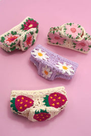 JUMBO HANDMADE CROCHET FLORAL HAIR CLAW CLIPS Robin Boutique
