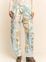 Floral Patchwork Joggers by Davi & Dani