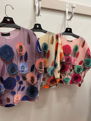 Pleated Rose Top by EllyNDale