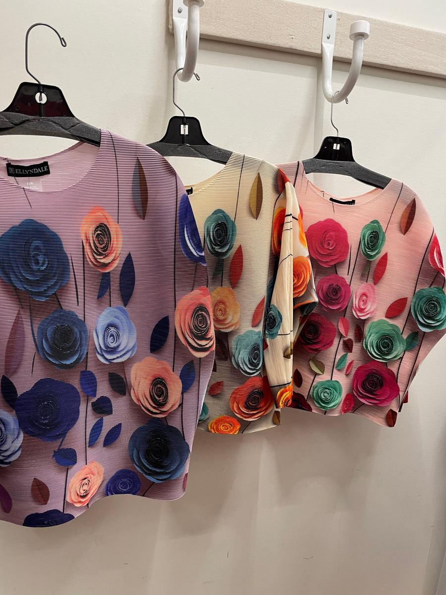 Pleated Rose Top by EllyNDale
