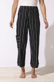 Driftwood Stripe J Pocket Flood Pant by Escape by Habitat 61524 Robin Boutique