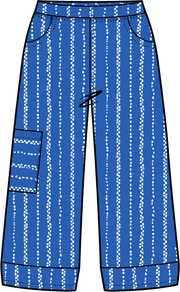 Driftwood Stripe J Pocket Flood Pant by Escape