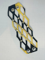 Geometric Leather Fury Bracelet Cuff