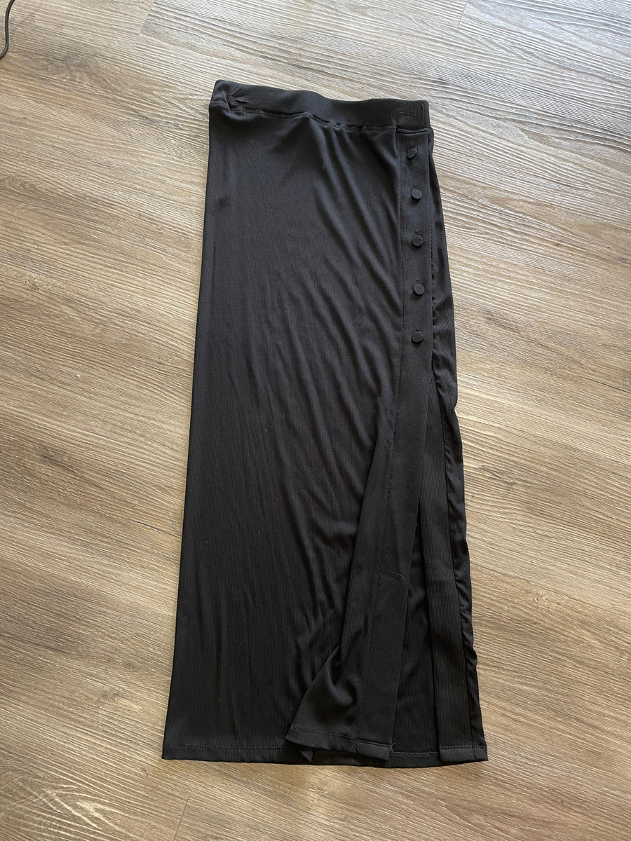 Button Maxi Skirt - Robin Boutique-Boutique 