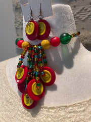 Button Earrings by The Vintage Jewel