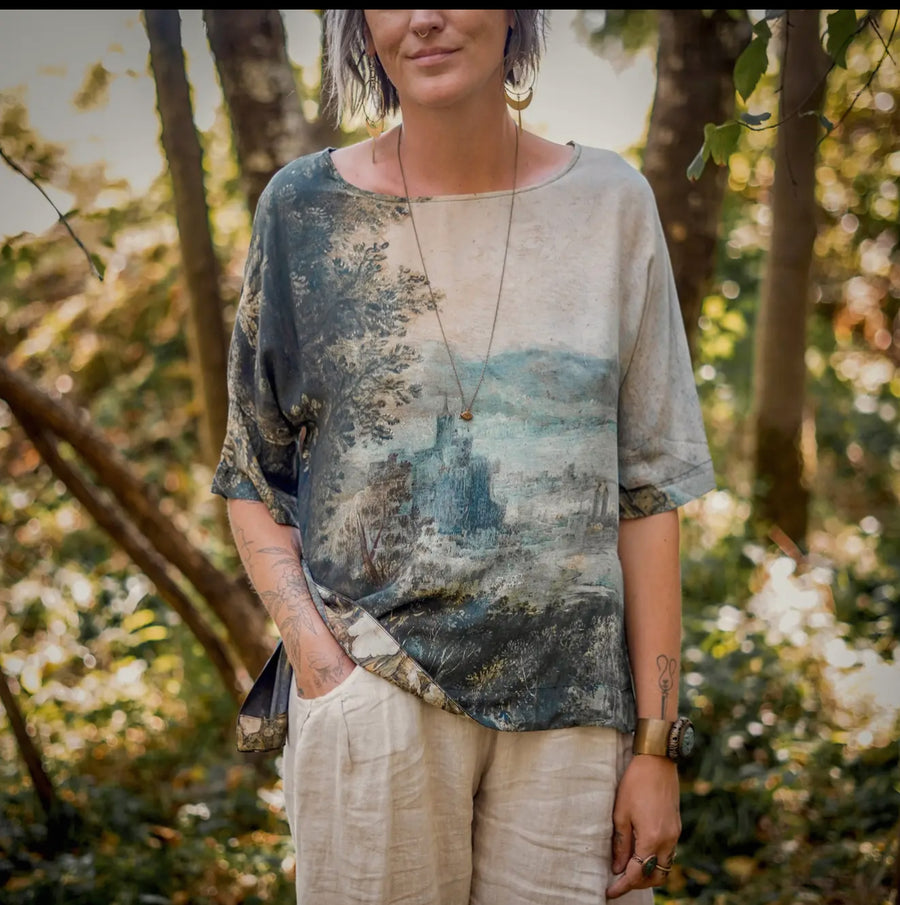 Castles In The Air Tunic Tee by Market Of Stars Robin Bouique