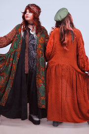 Crepe Sari Evermore Kimono #200 by Kantha Bae