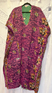 Duality Cotton Sari Take It Easy Muu #138 by Kantha Bae