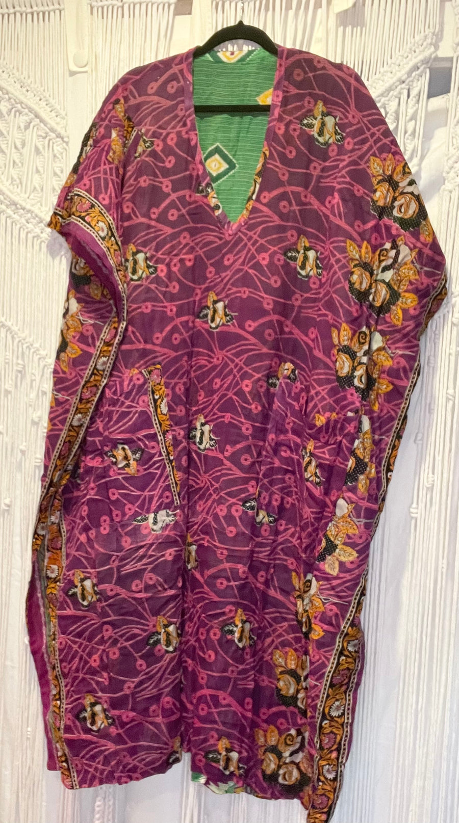 Duality Cotton Sari Take It Easy Muu #138 by Kantha Bae