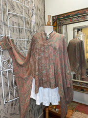 Nirvana Button Down Tunic #601 by Kantha Bae