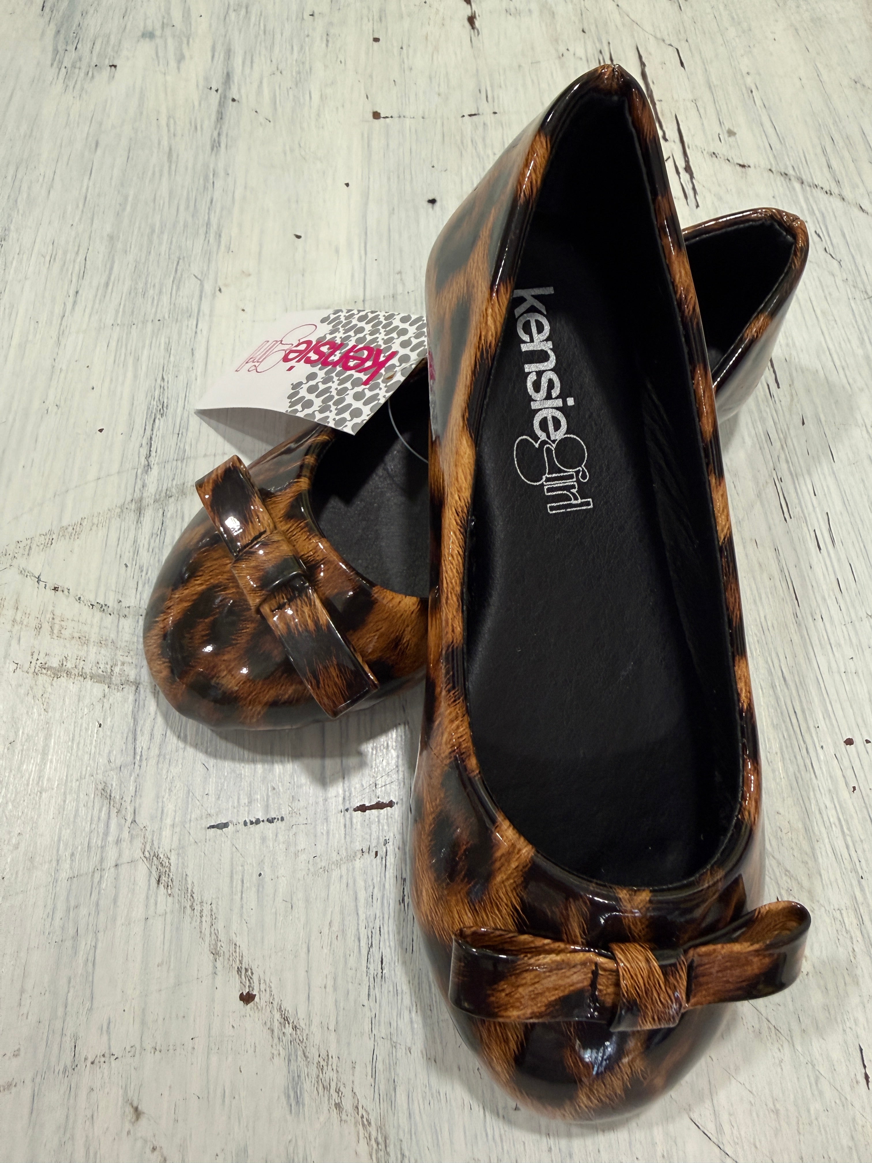 Kensie Girls Ballerina Shoes in Leopard Print