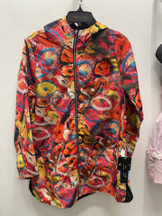 Reversible Raincoat in Abstract
