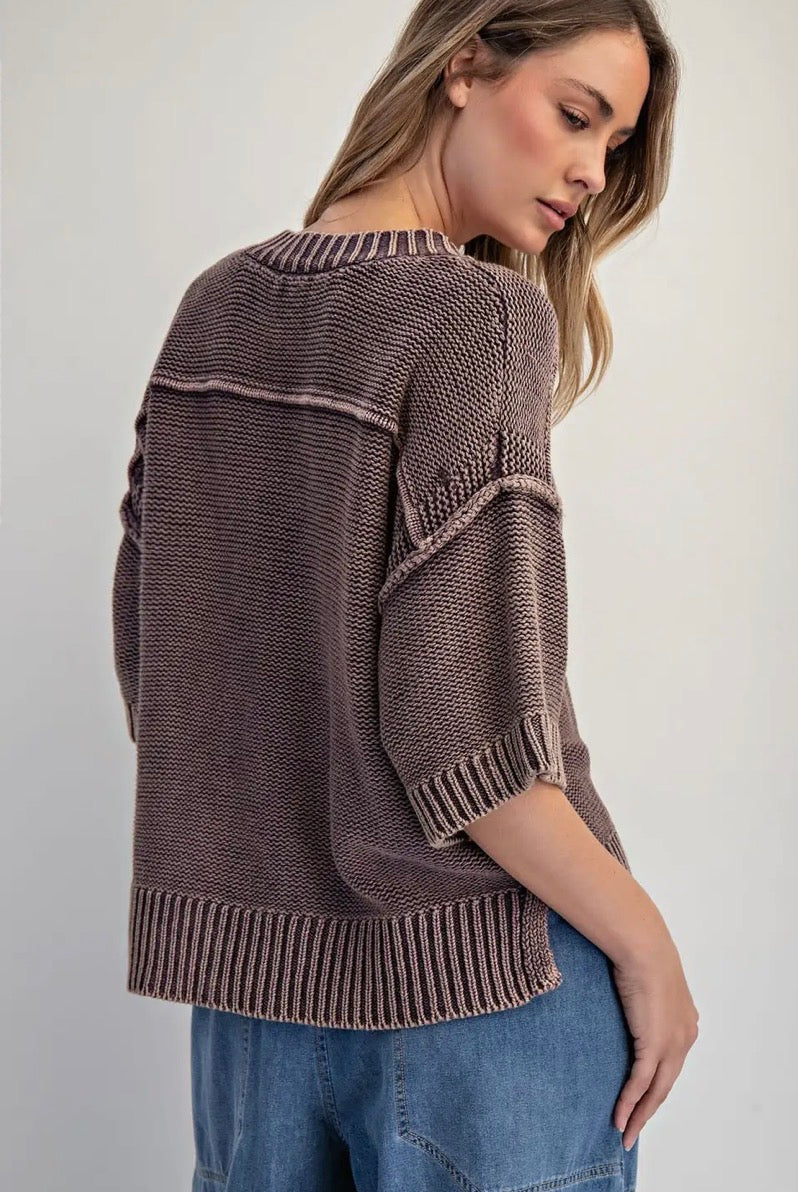 Vintage V-Neck Sweater by Cotierra