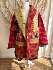 Fine Kantha Drifter Coat #138 by Kantha Bae