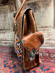 Upcycled Embroidered Doctor Market Bag by Kantha Bae