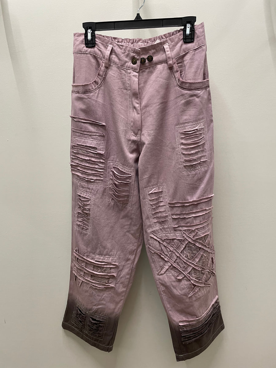 Lilac Lace Ombre Jeans by The Paper Lace
