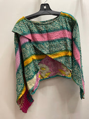 Pareo Kantha In Bloom Cropped Pullover #093 by Kantha Bae