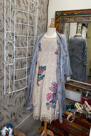 Rose Print with Lace Dress by The PaperLace - Robin Boutique 