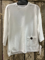 Additional view of 3/4 Sleeve Chenille Sweater by Lulu-B from Robin Boutique.