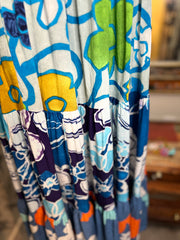Mixed Long Ruffle Dress in Cool Blue by Jams World