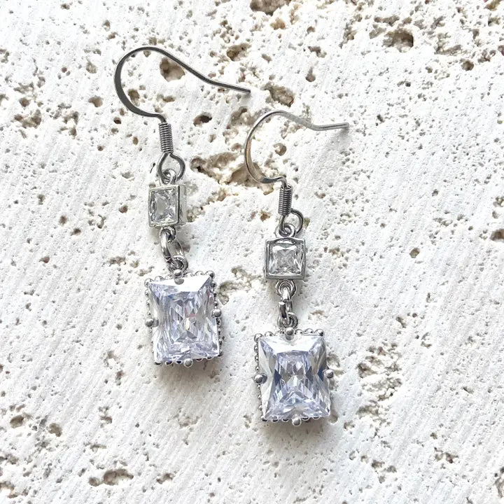Sparkly Crystal Tier Earrings