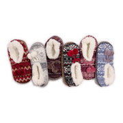 MUK LUKS Women's Knit Moccasin Ballerina Bin