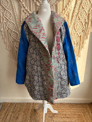 Fine Kantha Drifter Coat #183 by Kantha Bae