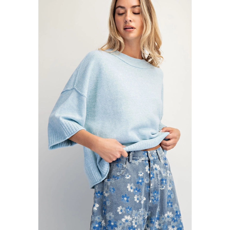 Goldie Oversized Sweater Top by Cotierra