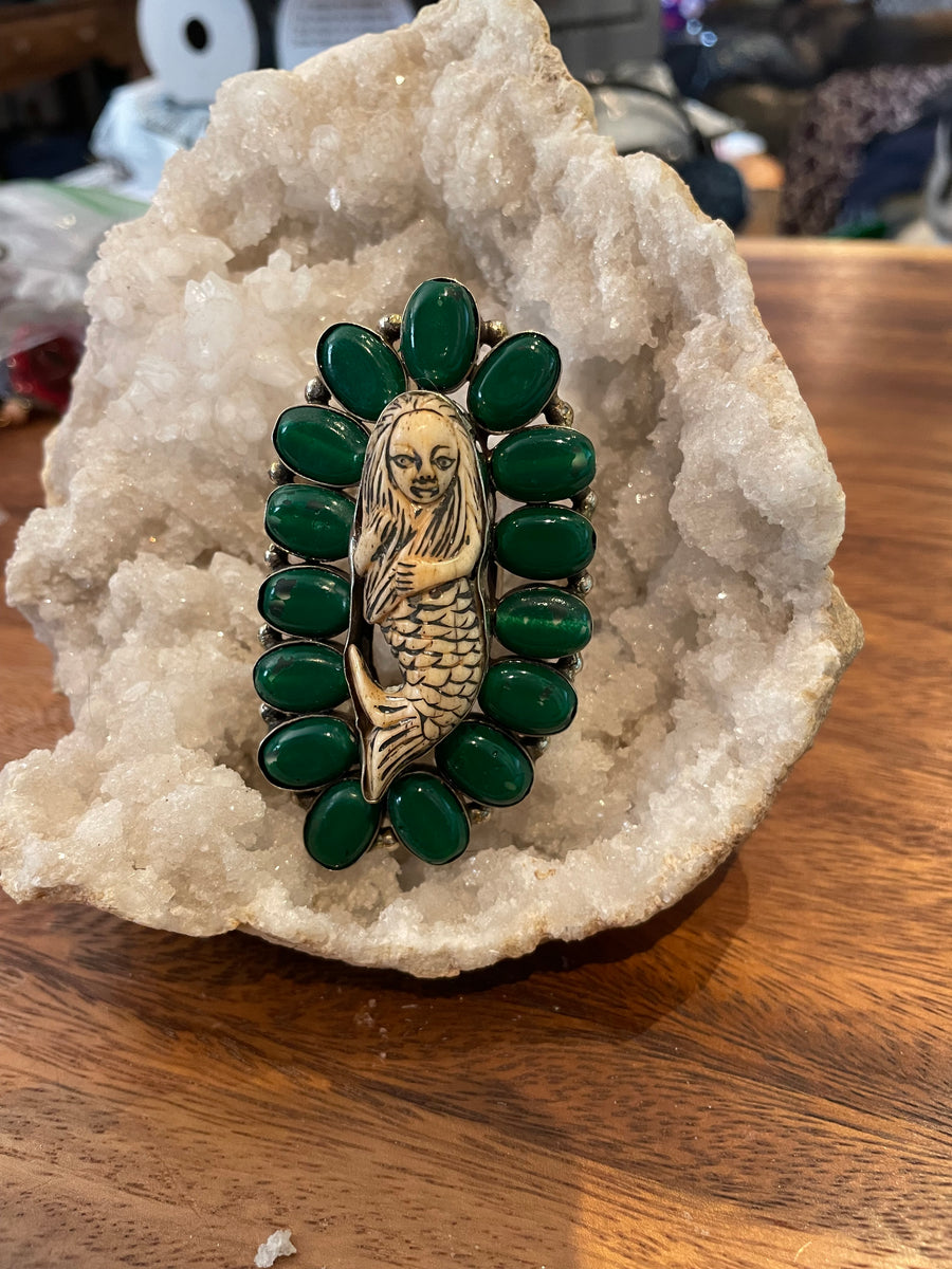Vintage Mermaid Adjustable Ring