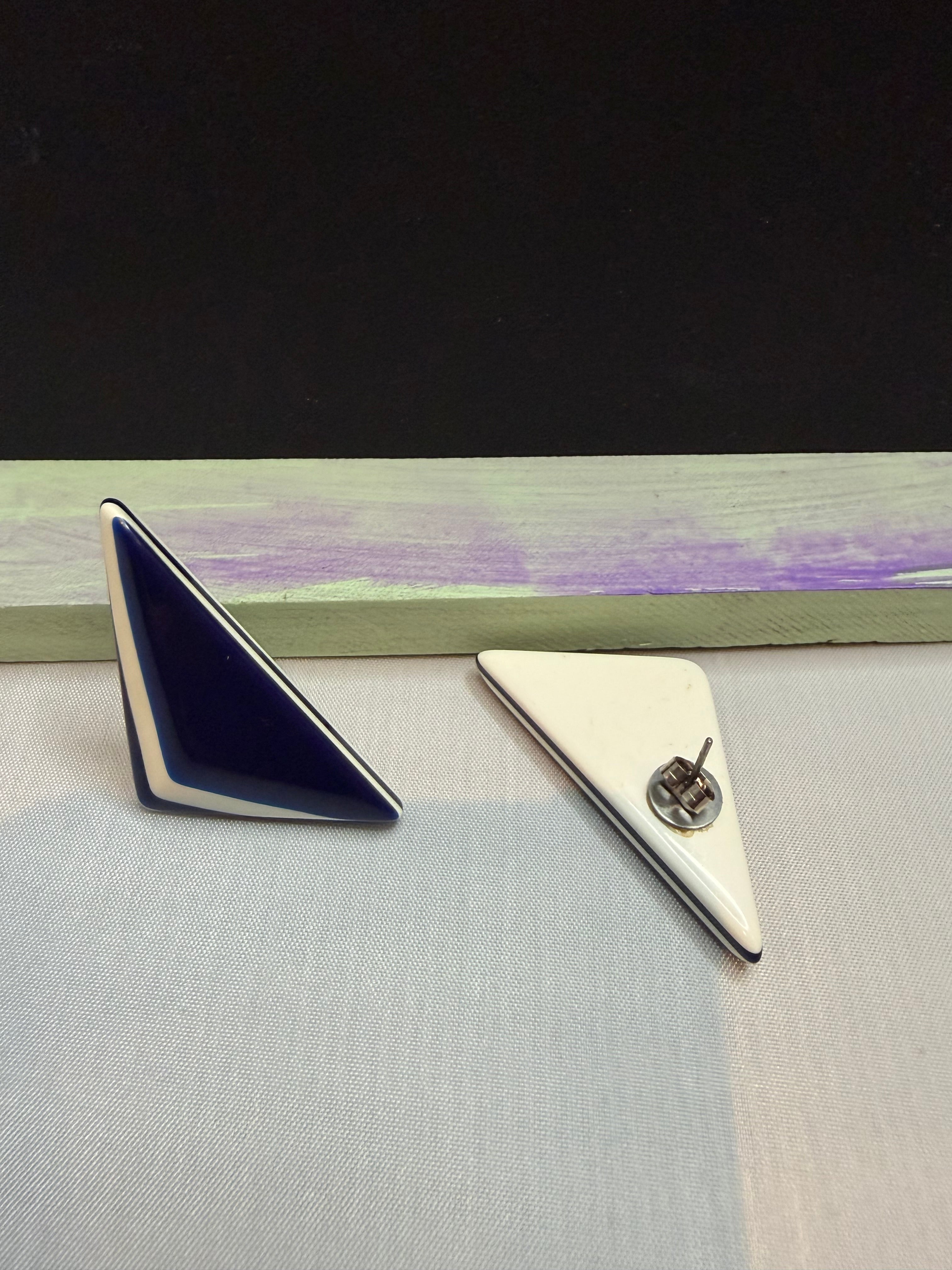 Triangle Acrylic Earrings by The Vintage Jewel