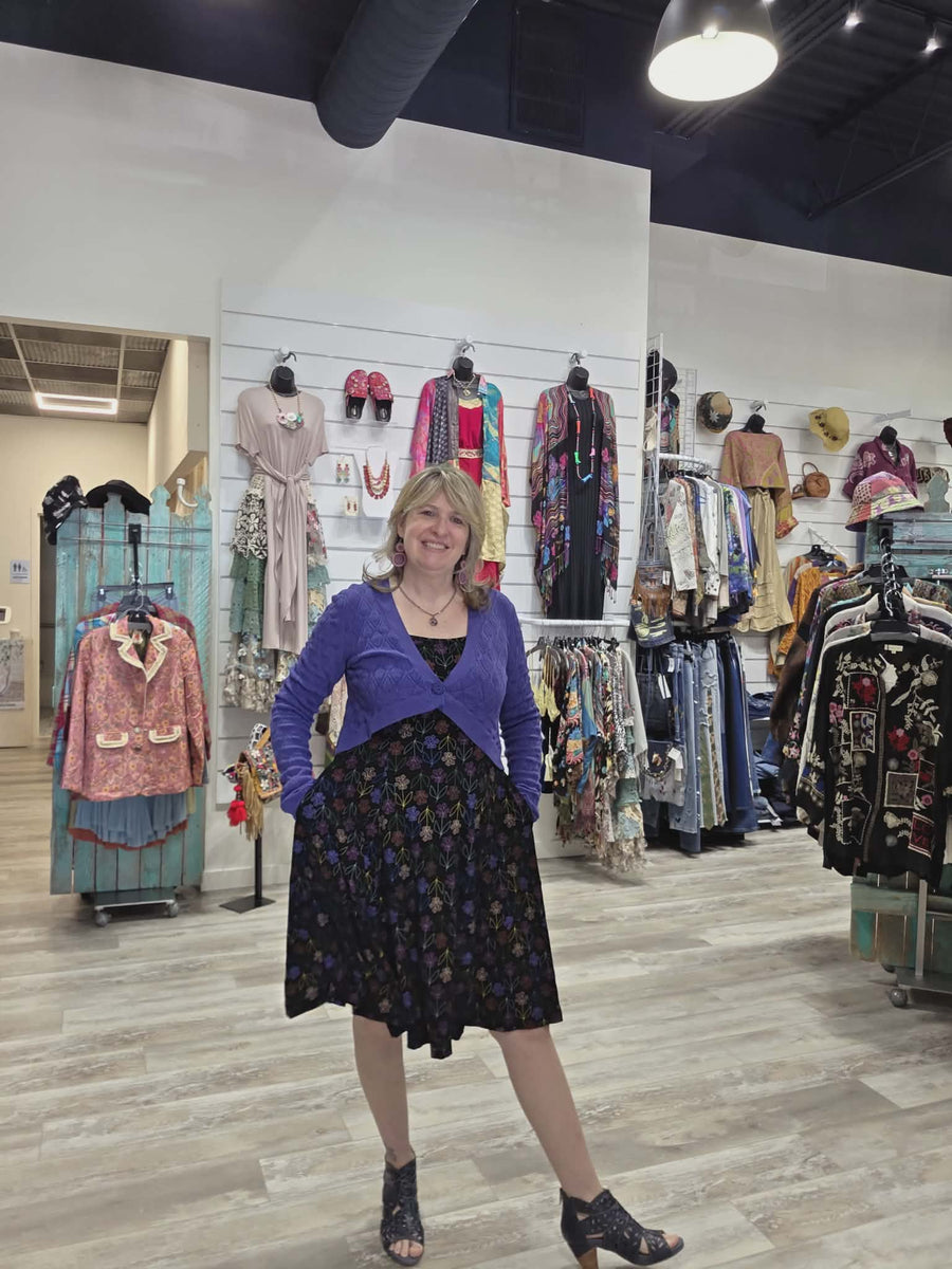 Soleil Dress in Geranium Print by Effie's Heart 685-667 Robin Boutique