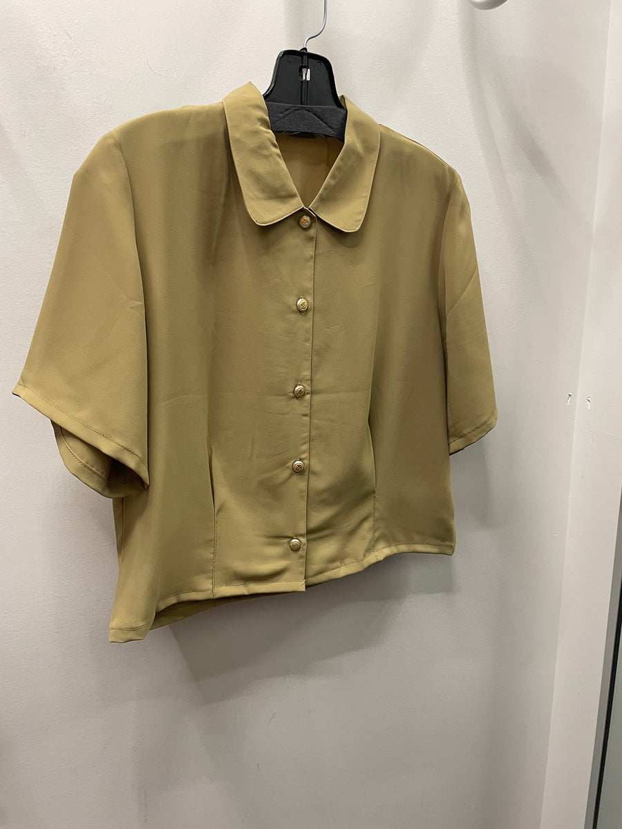 Reworked Flowy Crop Button Down #117