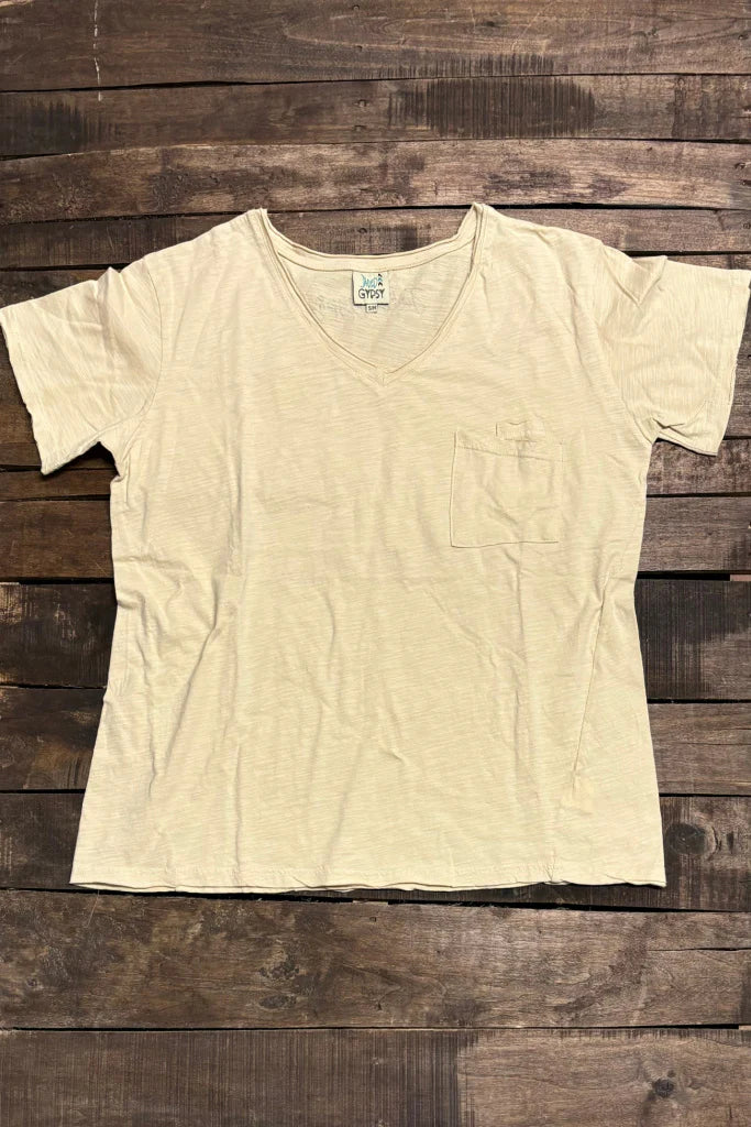 Solid Moon Dance V-Neck Tees by Jaded Gypsy