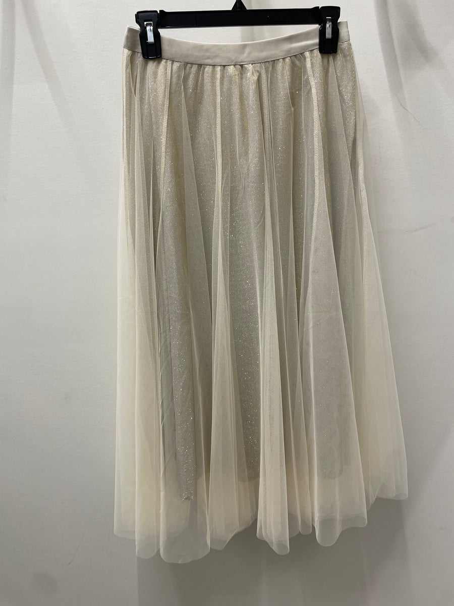 Sparkle Mesh Tulle Maxi Skirt by Origami