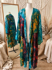 Crepe Sari Spellbound Kimono #207 by Kantha Bae