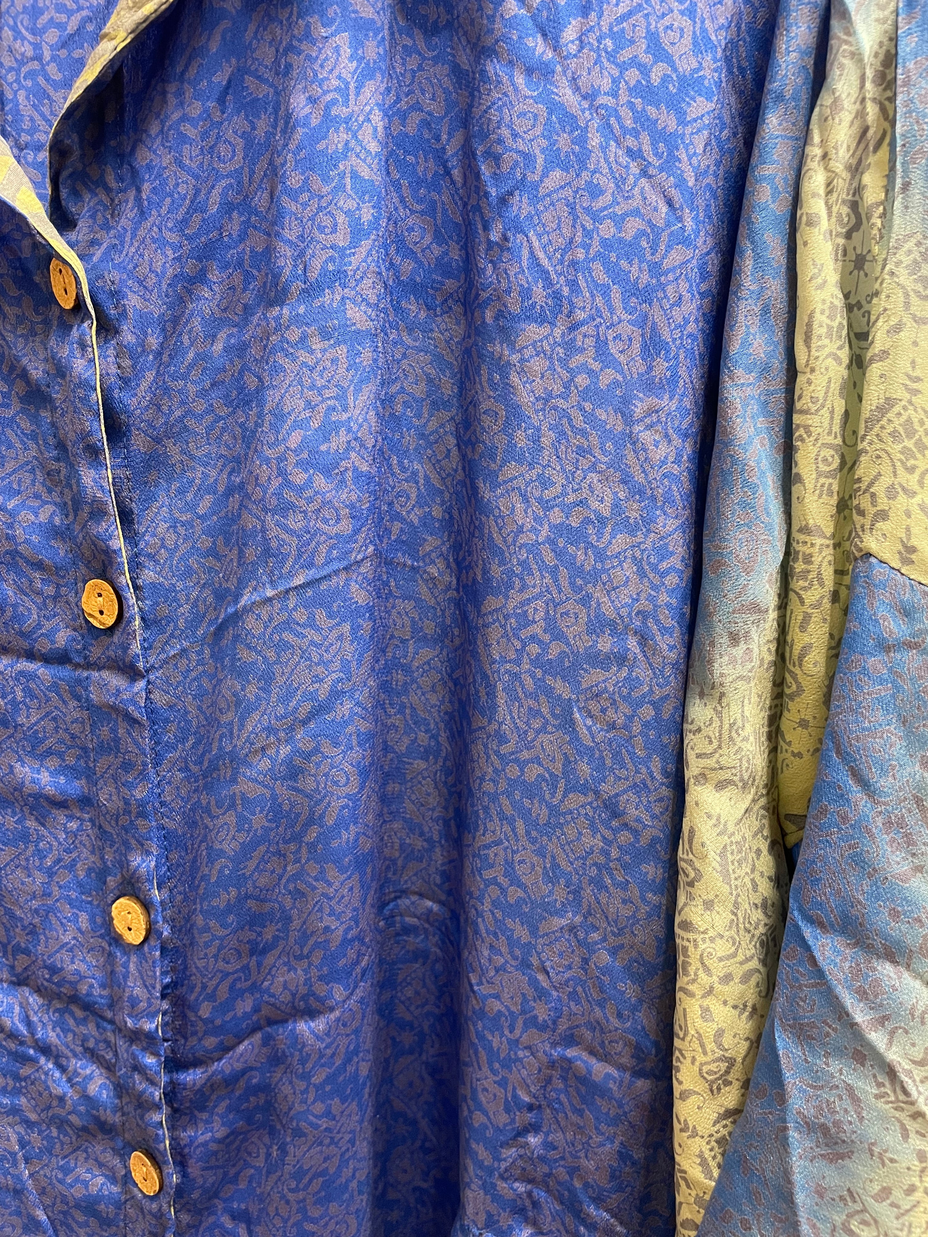 Crepe Sari Free To Be Longsleeve Maxi #186 by Kantha Bae
