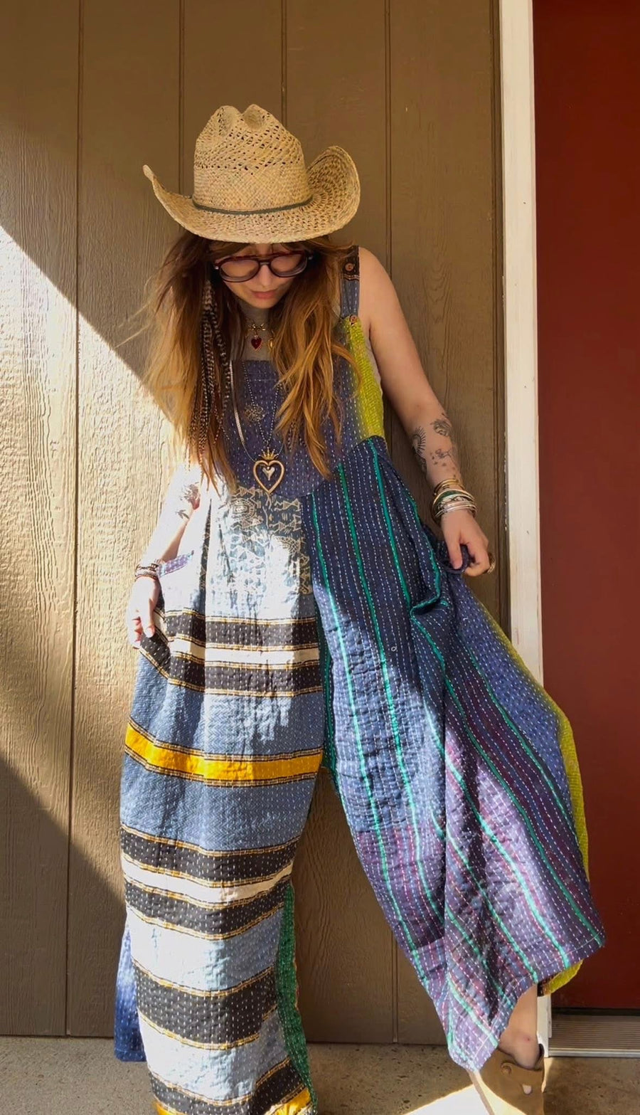 Crossroad Kantha Overalls #127 by Kantha Bae