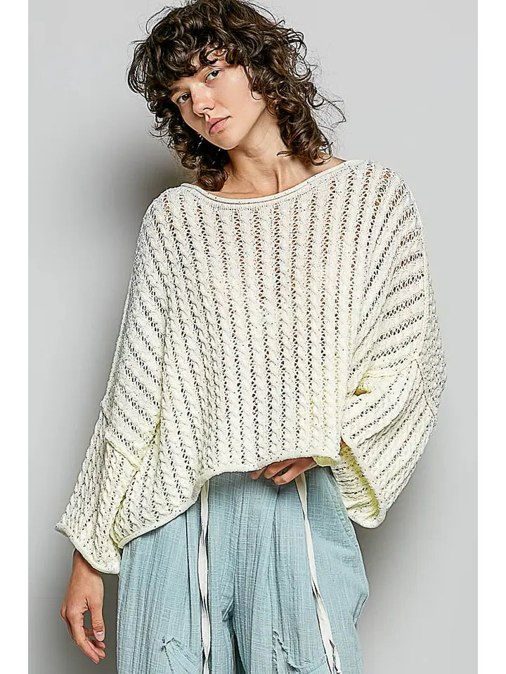 Cropped Oversized Sweater