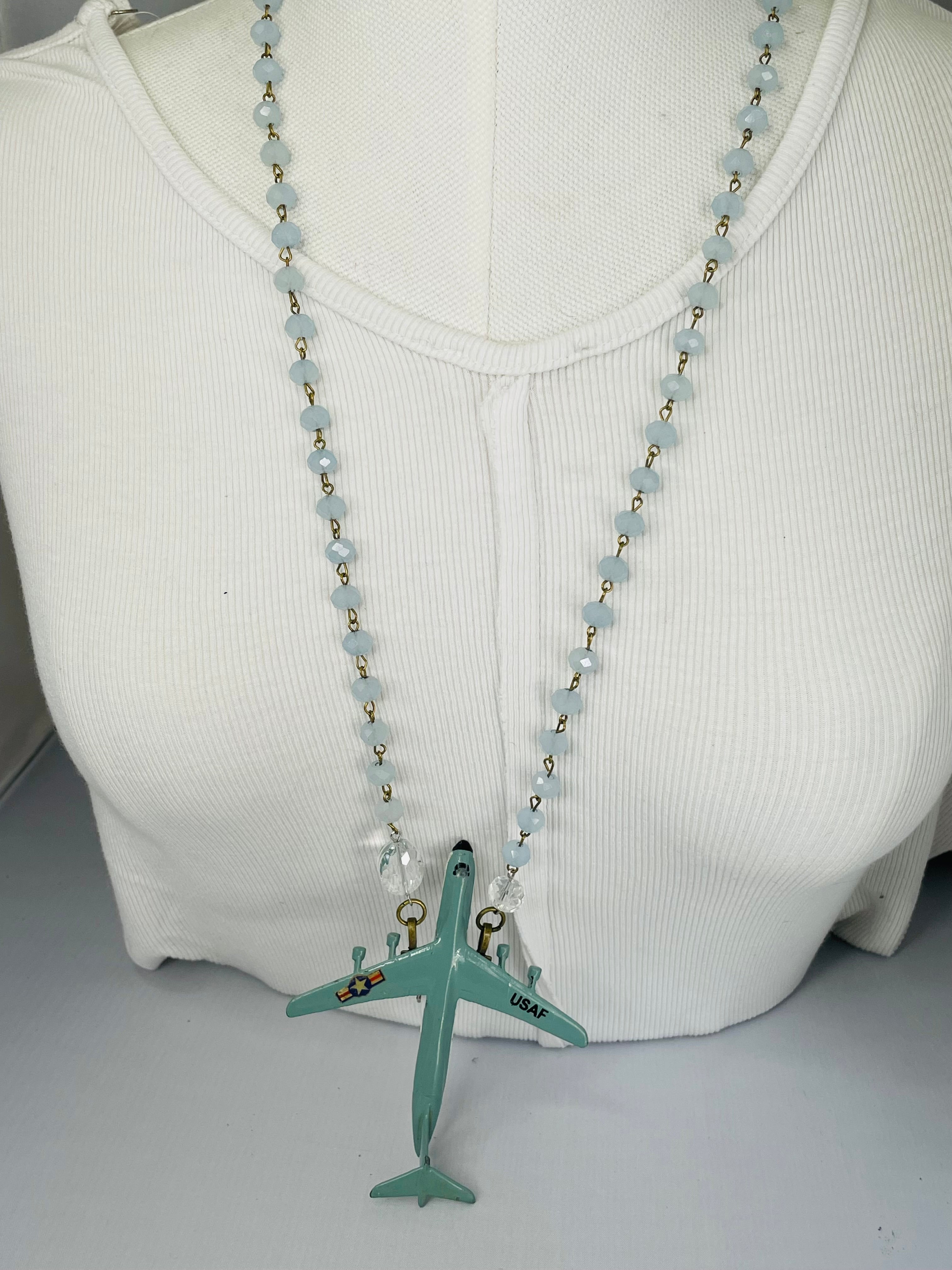 C-5 Galaxy Plane Necklace by Gina