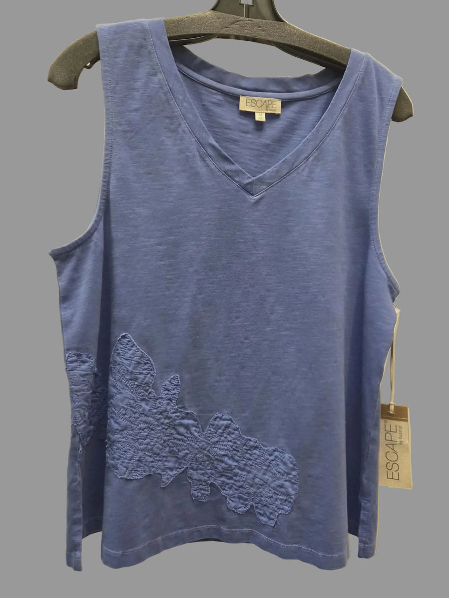 15415 Embroidered Tank by Escape by Habitat Robin Boutique