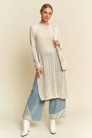 Knit Side Slit Cover Dress with Bag by Davi & Dani