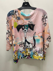 3/4 Sleeve Dolman Sweater in Piper Print by Inoah