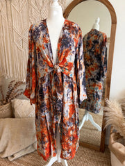 Crepe Sari Spellbound Kimono #158 by Kantha Bae