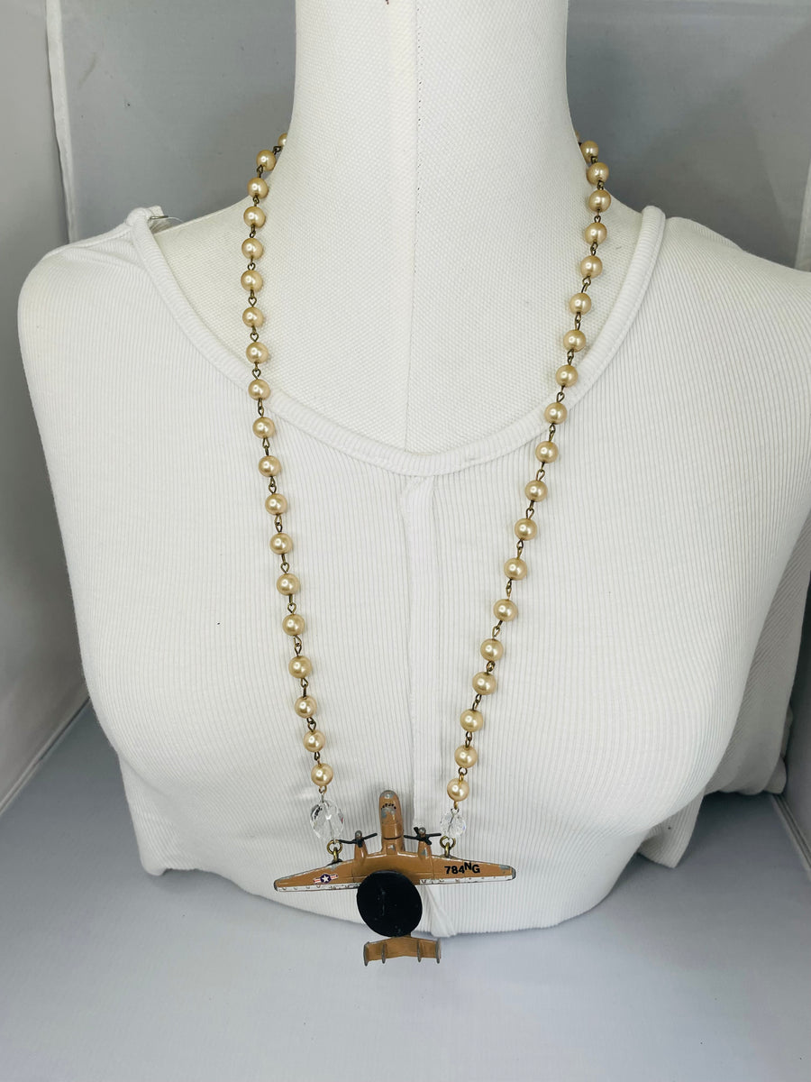 E-2 Hawkeye Plane Necklace by Gina