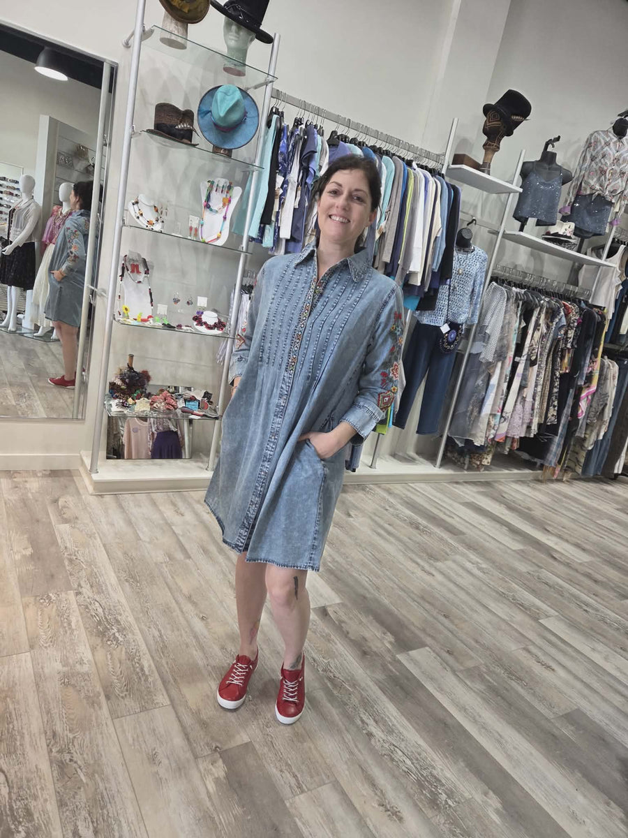 Desert Rose Pin Tuck Dress by Avani del Amour