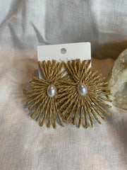Ratan Starburst Earrings