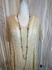 Loops, Chain, and Beads Long Layering Necklace