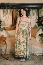 Additional view of Fleur De Soleil Bohéme Long Maxi Slip Dress with Florals from Robin Boutique.