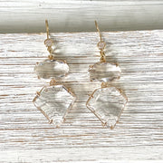 Gemstone Drop Earrings